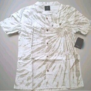 Junk Food Finley Button Shirt Green Spray Mens Size Small NWT